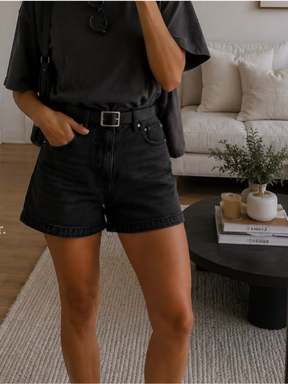 90s Washed Black Wild Fable Highest Rise Mom Denim Shorts 8 29R